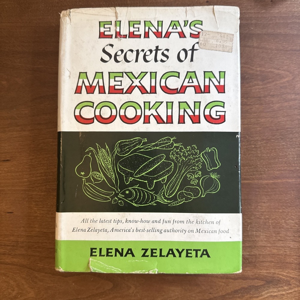 Elena's Secrets of Mexican Cooking-1968-Hardcover, dust jacket